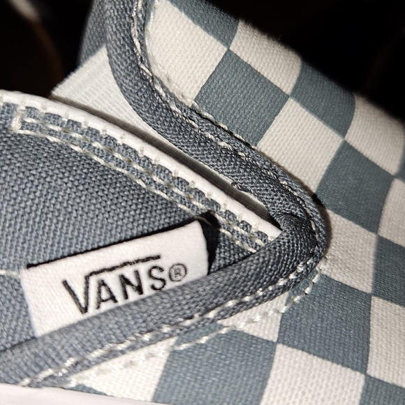 Vans slip ones never worn,5.0mens 6.5 women Color theory checkerboard. Slip O - Picture 5 of 7